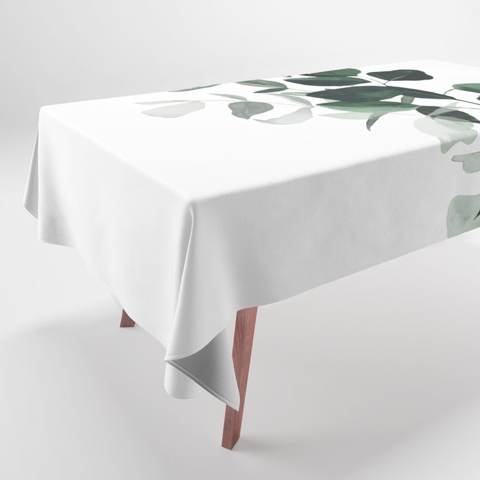 Botany Leaves ~Watercolor Tablecloth
