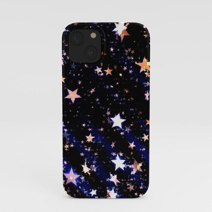 Gold, stars iPhone Case