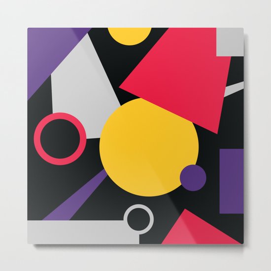 Geometric cocktail Metal Print
