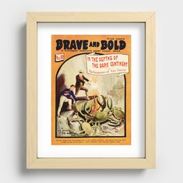 Brave and Bold vintage cover Recessed Framed Print
