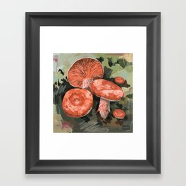 Coral Milk Cap Mushroom-2 Framed Art Print