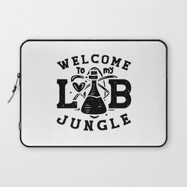 Welcome To My Lab Jungle Tech Laboratory Science Laptop Sleeve