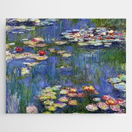 Claude Monet - irises Jigsaw Puzzle