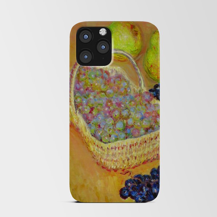 Basket of Grapest_Claude Monet  French impressionist painter (1840-1926) iPhone Card Case