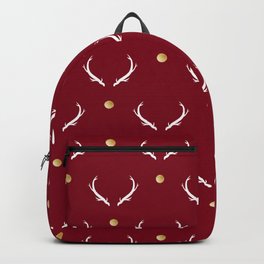Minimalist Gold Nose Reindeer  Backpack