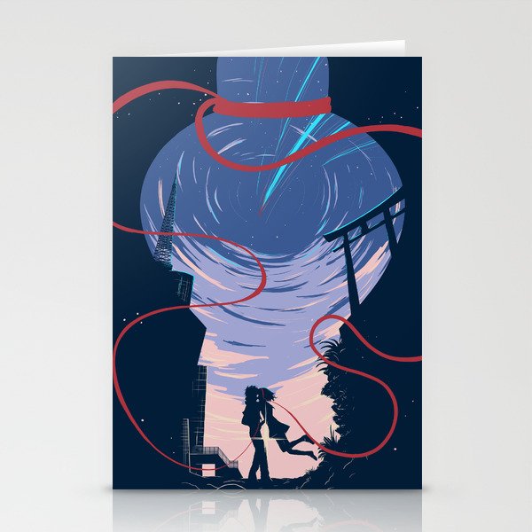 Wallpaper Unmei No Akai Ito Stationery Cards By Alessandrospedicato Society6 For iPhone