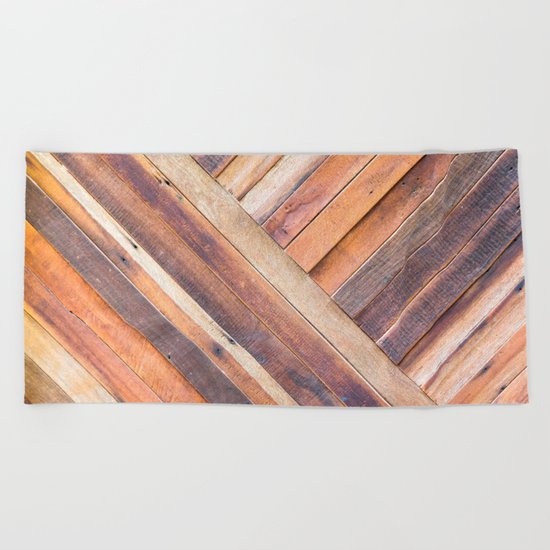 Old Wood Beach Towel
