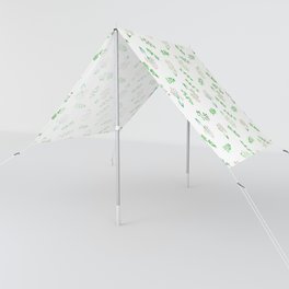 Tossed Watercolor Wildflowers on white background Sun Shade