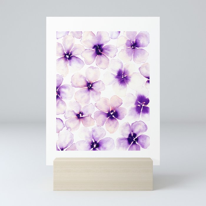 Gentle Violet Bloom 02 Mini Art Print