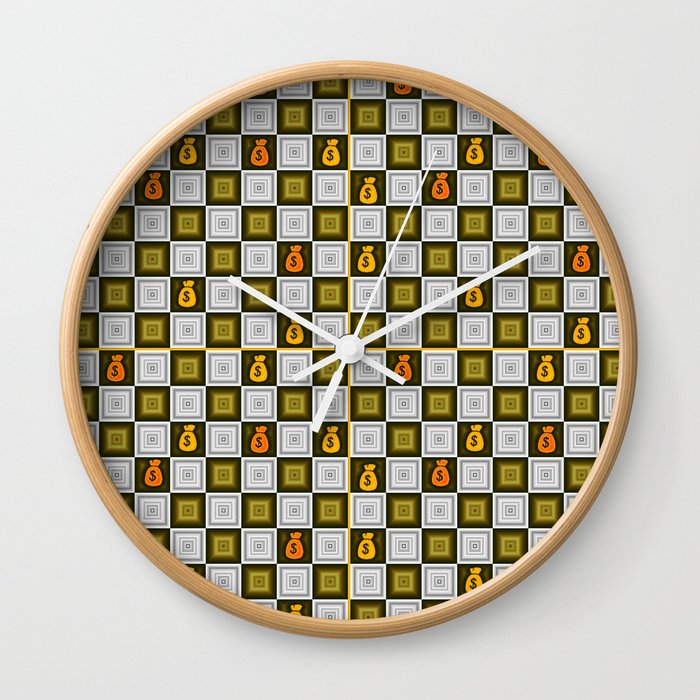 Money Is Playing Global Wall Clock By Harrycat Society6