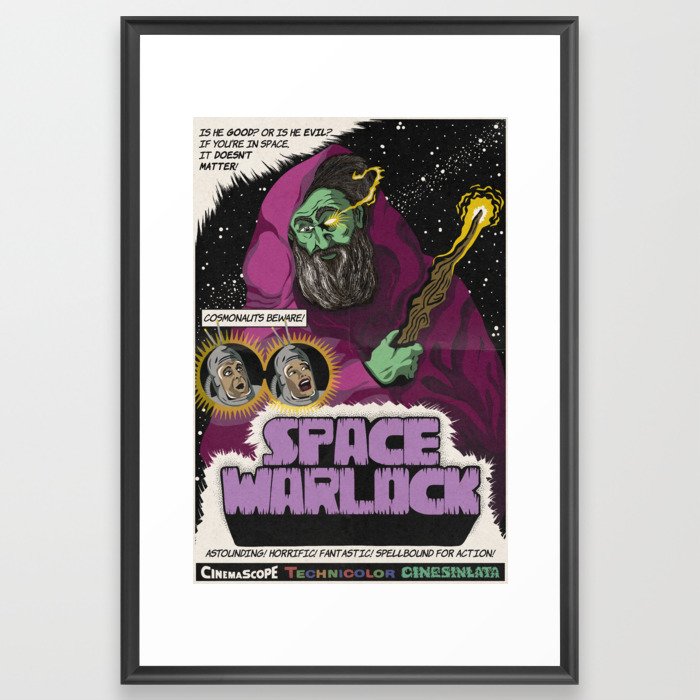 Space Warlock Framed Art Print