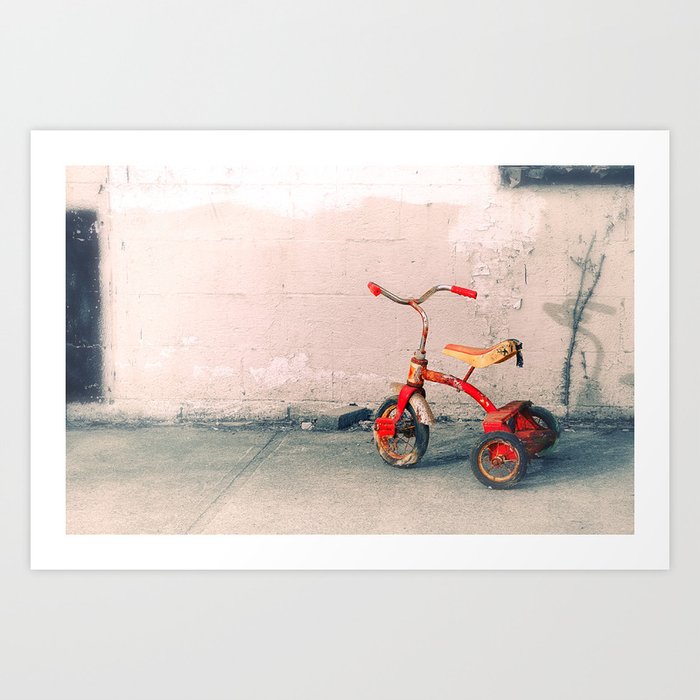 Childs Vintage Tricycle Art Print