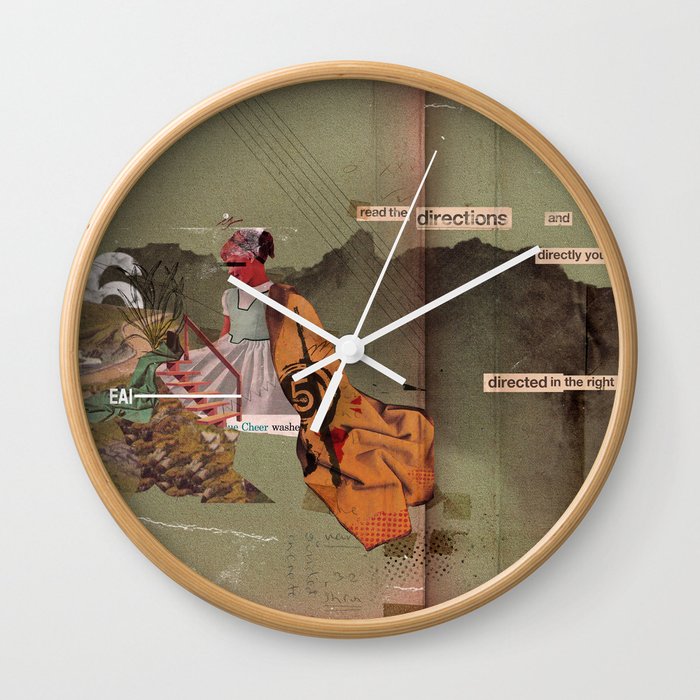 Read the Directions Wall Clock