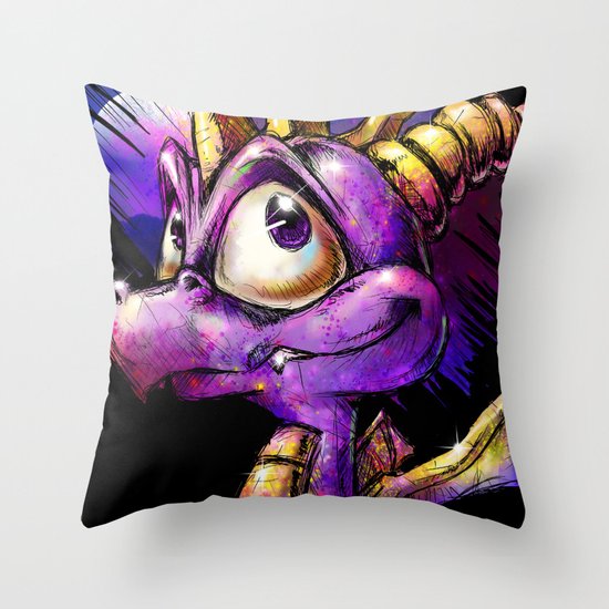 Spyro the Dragon Throw Pillow