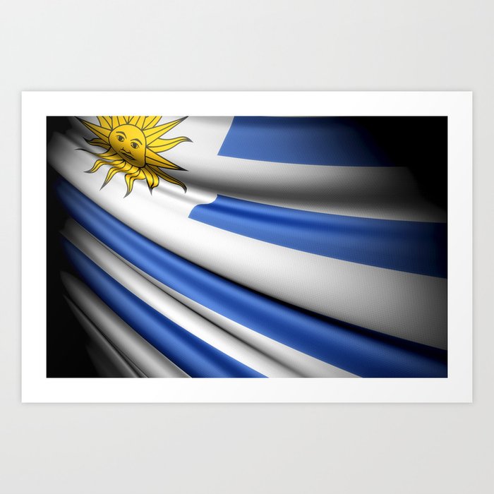 Flag of Uruguay Art Print
