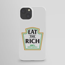 Eat The Rich Ketchup Label iPhone Case