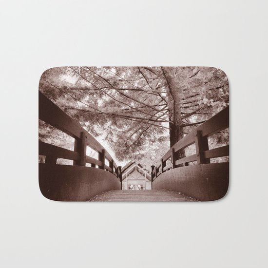 Sepia Bridge Bath Mat