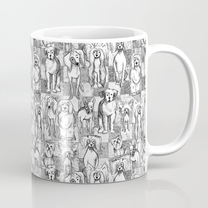 Sketched Dogs Coffee Mug