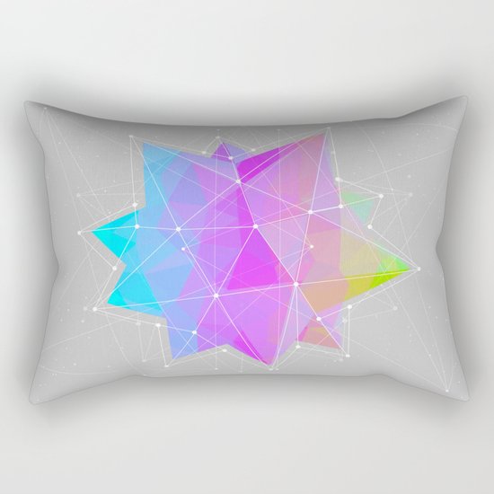 The Dots Will Somehow Connect (Geometric Star) Rectangular Pillow