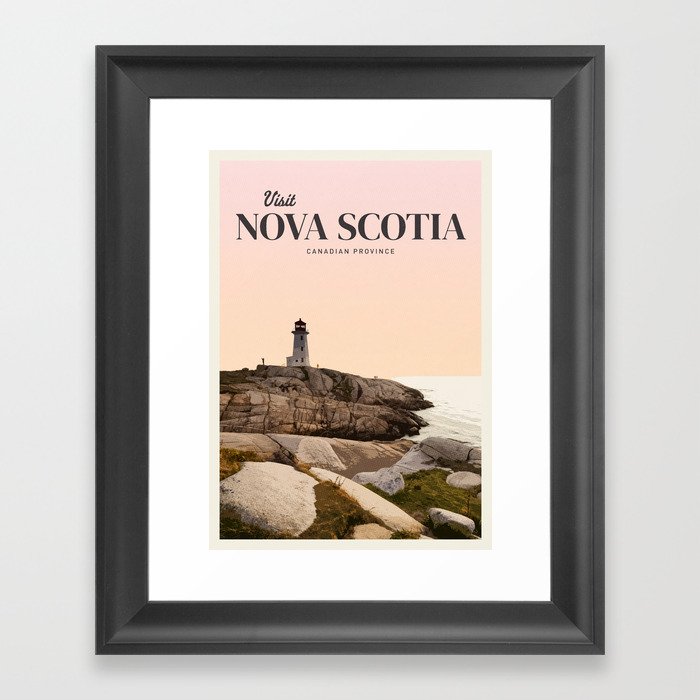 Visit Nova Scotia Framed Art Print