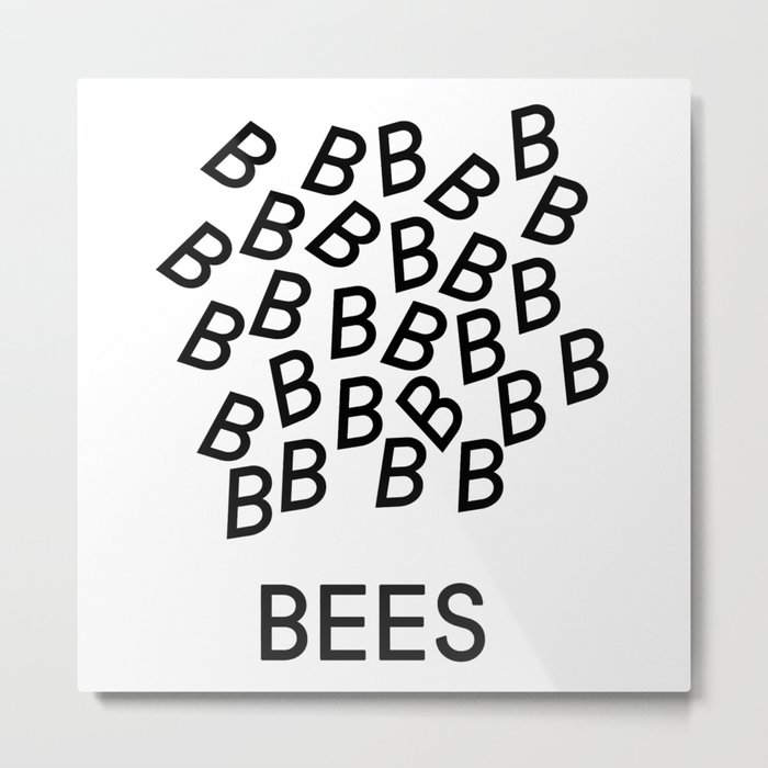 Bees Metal Print