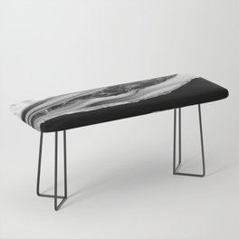 Black Marbles and Mother of Pearl Bench