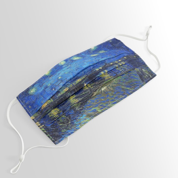 Starry Night Over the Rhone by Vincent van Gogh Face Mask