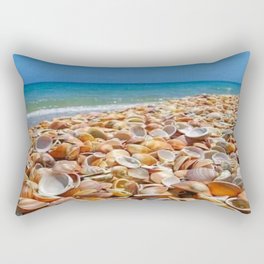 Amazing view of seashells. Rectangular Pillow