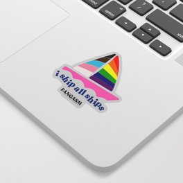 Pride 2021: I ship all Ships benefitting LAMBDA Literary Sticker