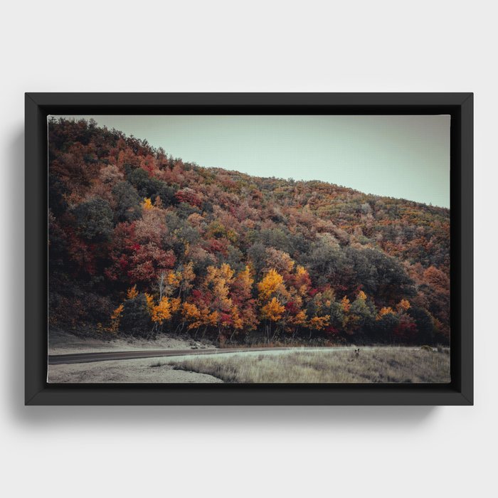 Fall Colors - Dark Theme Framed Canvas