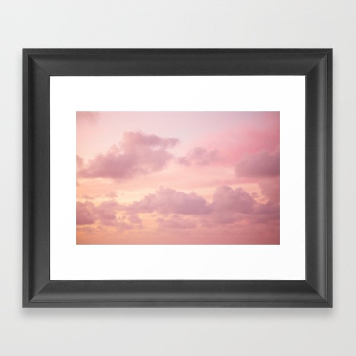 Pink Clouds Framed Art Print