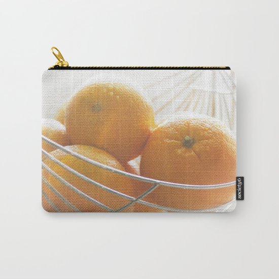 Fresh oranges in basket Carry-All Pouch