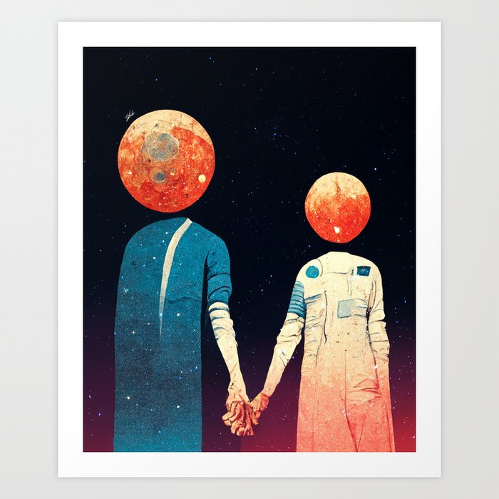 Just the two of us. Art Print