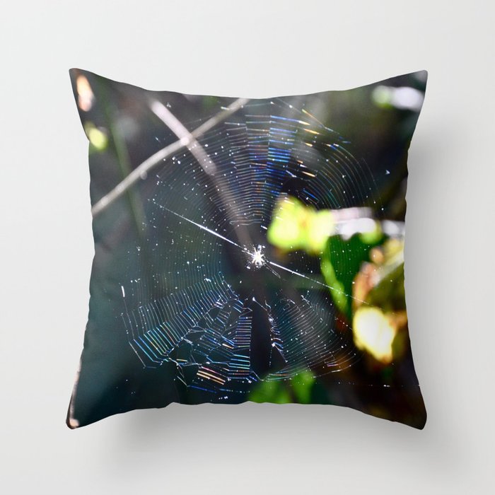 The Web Throw Pillow
