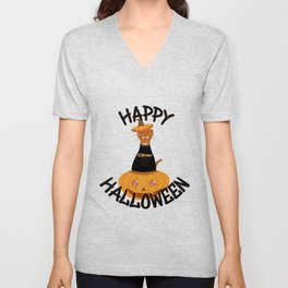 Happy Halloween Oliver! V Neck T Shirt