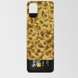 Gold floral pattern Android Card Case