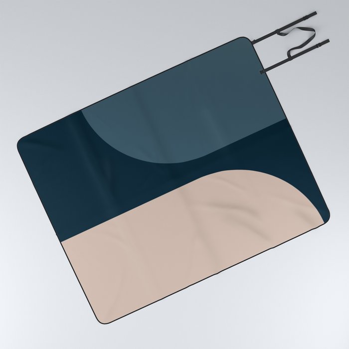 Modern Minimal Arch Abstract XC Picnic Blanket