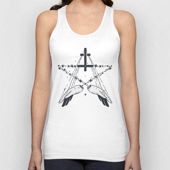 Idle hands are the devil's playthings Unisex Tank Top