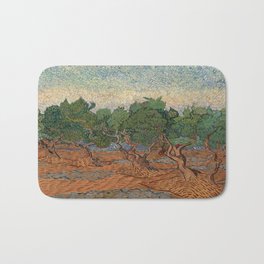 Olive Grove by Vincent van Gogh Bath Mat