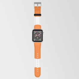 Number 0 (White & Orange) Apple Watch Band