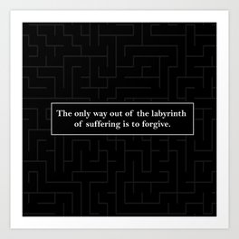 Labyrinth Quote - Looking for Alaska Art Print