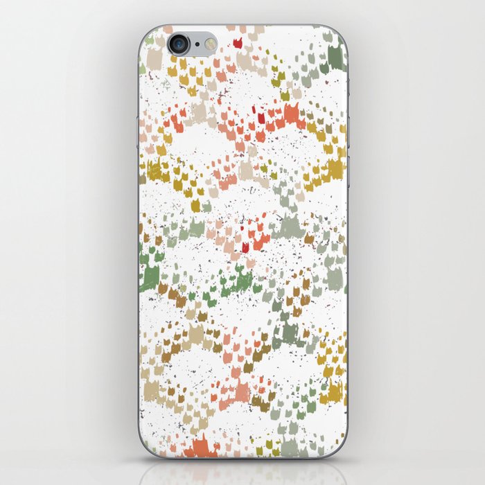 Neutral-toned brushstrokes bows iPhone Skin