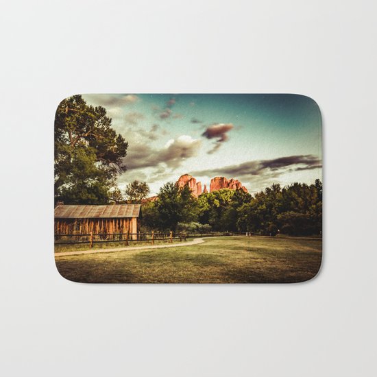 Southwest Chimney Rock Vortex Sedona Arizona Bath Mat