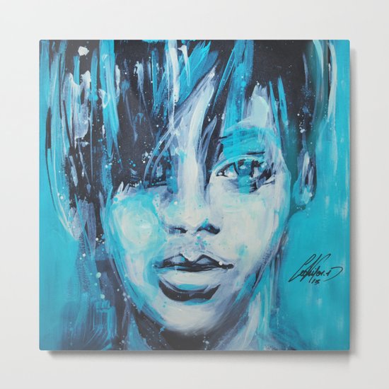 Rihanna Metal Print