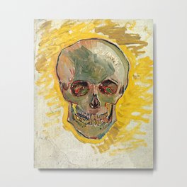 Skull by Vincent van Gogh, 1887 Metal Print | European, Vincent, Anatomy, Oil, Vincentvangogh, Stilllife, Human, Skull, Art, Bones 