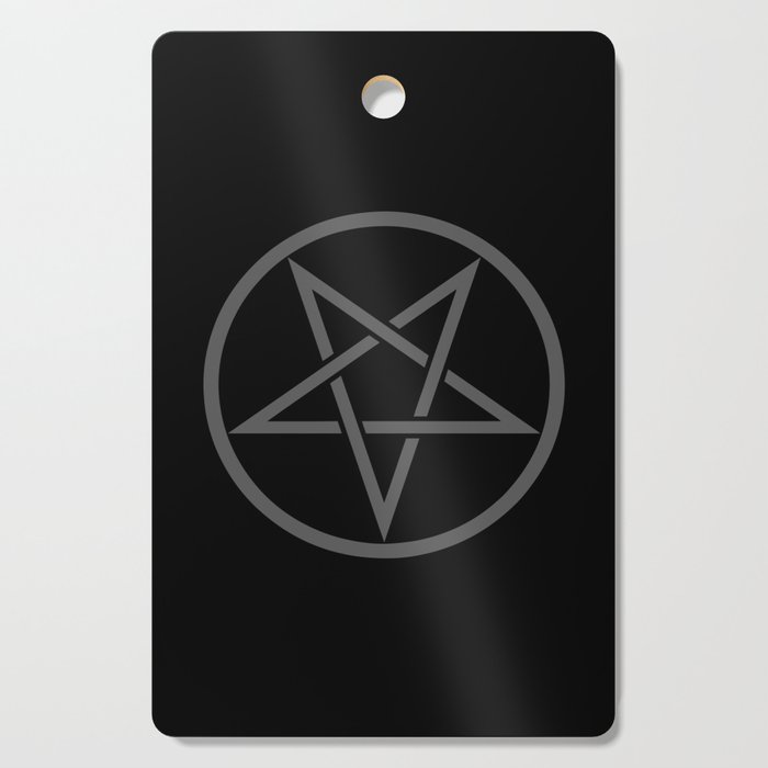 Satanic Pentagram (gray matter edit) Cutting Board