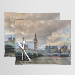 Great Britain Photography - Westminster Bridge In The Evening Placemat