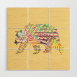 Grizzly Bear Wood Wall Art