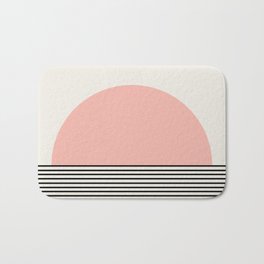 Sunrise / Sunset II - Pink & Black Bath Mat