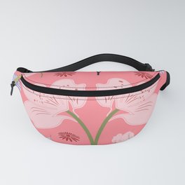 Pink Flowers Fanny Pack